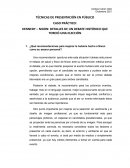 CASO PRÁCTICO. TÉCNICAS DE PRESENTACIÓN EN PUBLICO