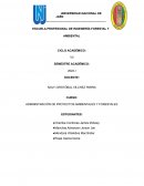 ADMINISTRACIÓN DE PROYECTOS AMBIENTALES Y FORESTALES