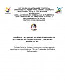 DISEÑO DE UNA PAGINA WEB INFORMATIVA PARA UNA COMUNICACIÓN VERAZ EN LA COMUNIDAD "MISIÓN SUCRE"