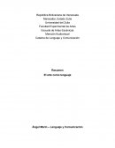 Resumen del Articulo "El arte como lenguaje"