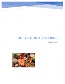 Actividad integradora 6 Nutrición
