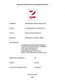 Administración de negocios Planeamiento estratégico