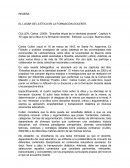 Capítulo 4: “El lugar de la ética en la formación docente”