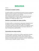 BIOLOGIA . Introducción al método científico