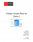 Trabajo Base de Datos. empresa Tocomples SAA