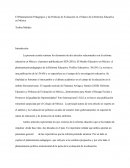 El Planteamiento Pedagógico y las Politicas de Evaluación en el Marco de la Reforma Educativa en México