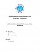 OBTENCIÓN DE BIODIESEL A PARTIR DE LAS GRASAS SATURADAS