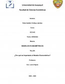 ¿Por qué es importante el modelo econométrico?