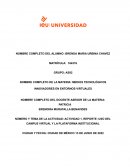 REPORTE: USO DEL CAMPUS VIRTUAL Y LA PLATAFORMA INSTITUCIONAL