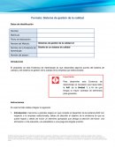 Diseño de un sistema de calidad uveg EA2