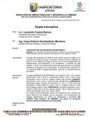 DIRECCIÓN DE OBRAS PÚBLICAS Y DESARROLLO URBANO