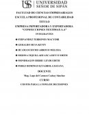 EMPRESA IMPORTADORA Y EXPORTADORA “CONFECCIONES TEXTIMAX S.A”