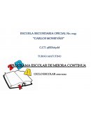 PROGRAMA ESCOLAR DE MEJORA CONTINUA