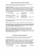 NOMENCLATURA QUÍMICA INORGÁNICA RESUMEN