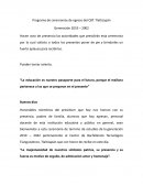 Programa de ceremonias de egreso del CBT. Tlaltizapán