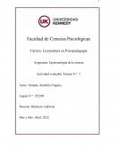 Epistemología de la ciencia