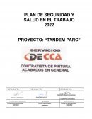 PLAN DE SEGURIDAD Y SALUD EN EL TRABAJO