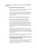Teoria de la comunicacion. Desarrollo de axiomas
