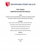 Gestión de procesos administrativos y atención de calidad al paciente del Seguro Integral de Salud del Hospital María Auxiliadora