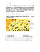 Hidrologia y Geologia de San Pedro de Colalao