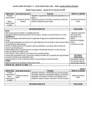 Plan de trabajo segundo grado Español Lengua materna