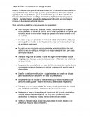 Ética 10 Puntos de un Código de ética