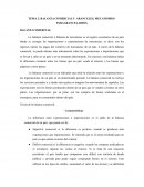 BALANZA COMERCIAL Y ARANCELES, MECANISMOS PARA ARANCELARIOS