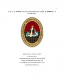 UTILIZACION DE LAS REDES SOCIALES EN EL DESARROLLO PERSONAL