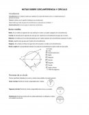 NOTAS SOBRE CIRCUNFERENCIA Y CÍRCULO
