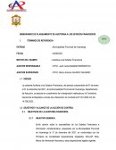 MEMORANDO DE PLANEAMIENTO DE AUDITORIA A LOS ESTADOS FINANCIEROS