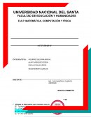 Actividad Matemática, computación y física