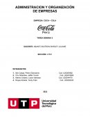 Administracion y organización de empresas empresa: Coca – Cola