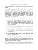 POLÍTICA DE CONTRATACIÓN DEL PERSONAL