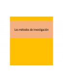 LOS MÉTODOS DE INVESTIGACIÓN
