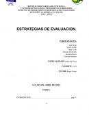 ESTRATEGIAS DE EVALUACION