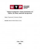 Clases persistentes con Python, C#, Scala, resolución de ejercicios