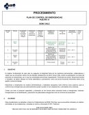 Plan de Control de Emergencias