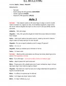 El bullying guion teatral 3°