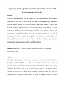 Impacto que tiene la seguridad informática en las entidades financieras del Perú entre los años 2015 al 2020