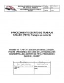 Trabajos en caliente (PETS)