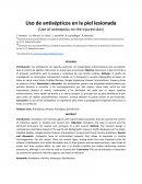 Uso de antisépticos en la piel lesionada