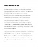 Análisis de la Teoría del valor