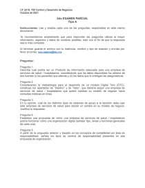 Control y Desarrollo de Negocios. Página 1