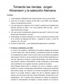 Trabajo Práctico Liderazgo Tomando las riendas: Jurgen Klinsmann y la selección Alemana