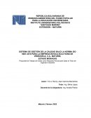 SISTEMA DE GESTIÓN DE LA CALIDAD BAJO LA NORMA ISO 9001:2015 PARA LA EMPRESA ROVICA SOLUTIONS DE VENEZUELA, C.A., MATURIN