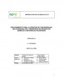 PROCEDIMIENTO PARA LA ATENCIÓN DE CONTINGENCIAS RELACIONADAS CON TRANSPORTE DE PRODUCTOS QUÍMICOS