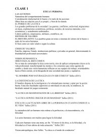 ETICA Y PERSONA LAS ACCIONES. Página 1