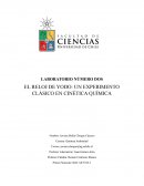 EL RELOJ DE YODO: UN EXPERIMENTO CLÁSICO EN CINÉTICA QUÍMICA