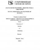 Informe Académico: “Aplicaciones de la integral definida en problemas propios a su campo de acción”