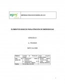 Procedimiento para definición de elementos basicos kit de emergencias